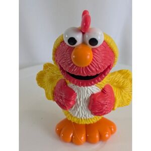 Vintage Sesame Street Elmo as Chicken‎ Figurine Toy Figure